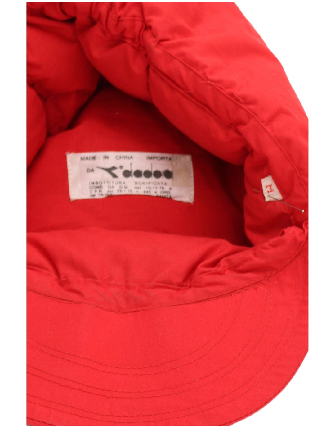 Diadora Mens Ear Flap Padded Cap Medium Red