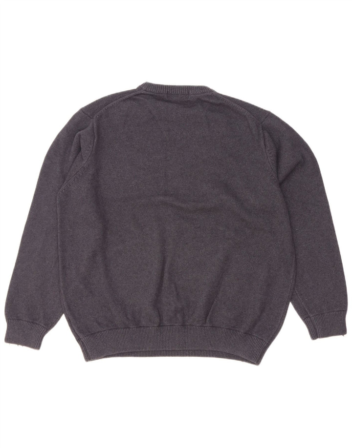 Marks & Spencer Mens Crew Neck Jumper Sweater XL Navy Blue Cotton