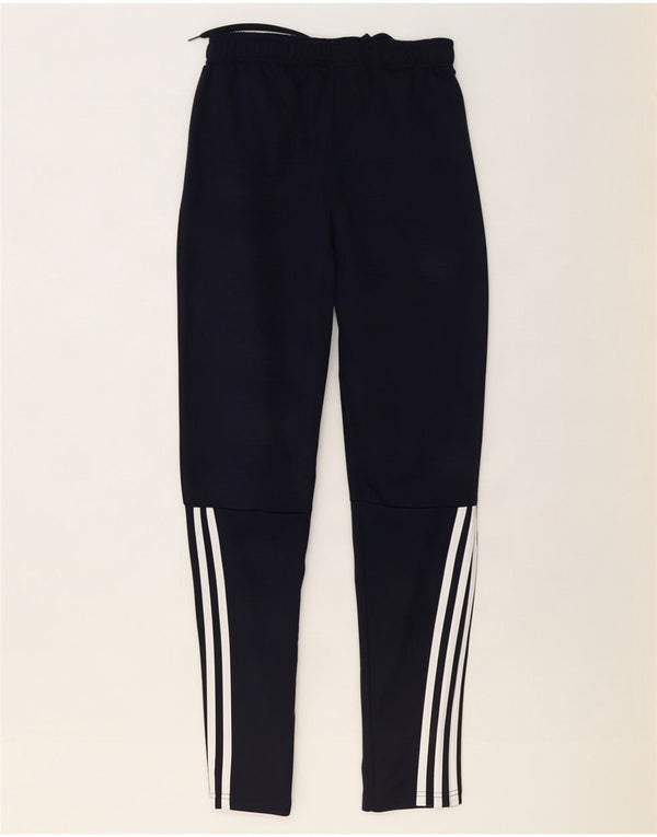 Adidas Mens Aeroready Tracksuit Trousers Small Navy Blue Polyester