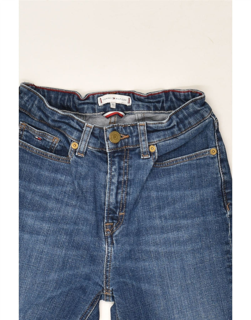 TOMMY HILFIGER Girls Tapered Jeans 11-12 Years W24 L22 Blue Cotton | Vintage Tommy Hilfiger | Thrift | Second-Hand Tommy Hilfiger | Used Clothing | Messina Hembry 