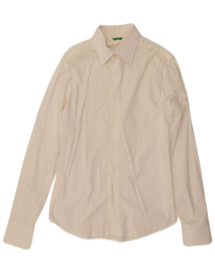 BENETTON Mens Shirt Medium White