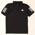 ADIDAS Mens Climacool Graphic Polo Shirt Small Black Polyester