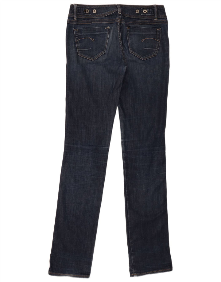 G-Star Womens Straight Jeans W29 L36 Navy Blue Cotton