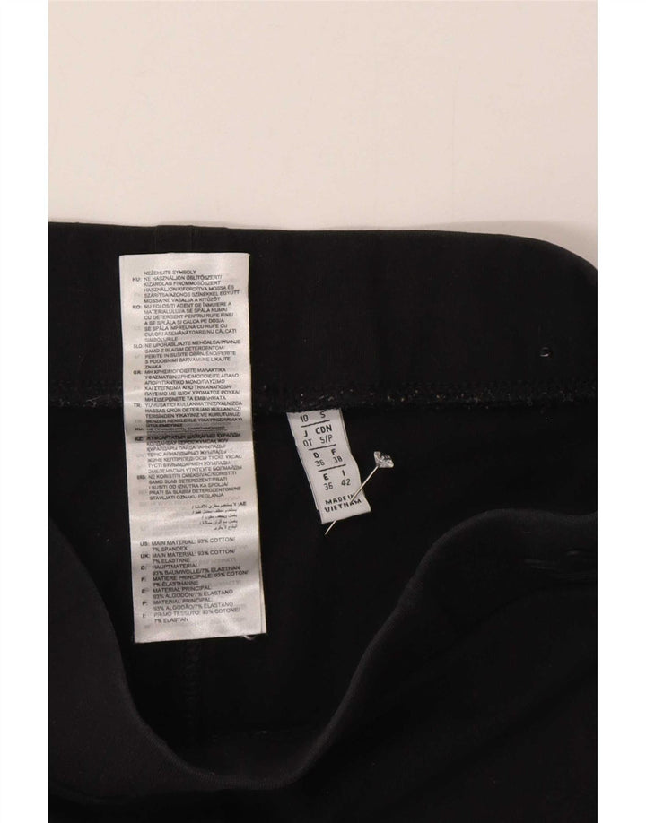 Adidas Womens Leggings UK 10 Small Black Cotton