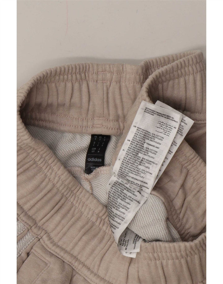 Adidas Mens Tracksuit Trousers Joggers Small Beige Cotton
