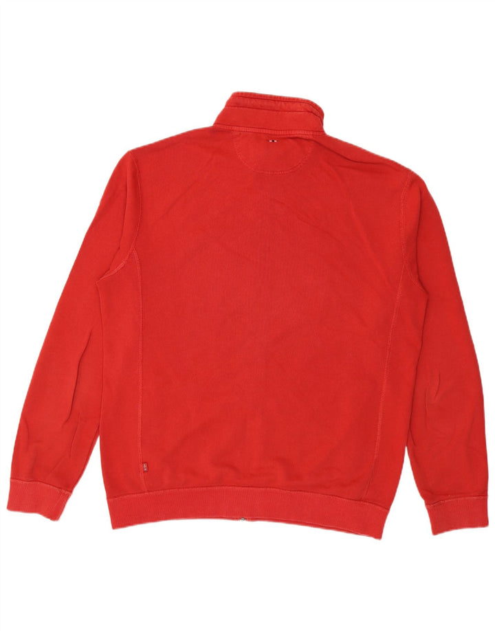 Napapijri Mens Graphic Tracksuit Top Jacket XL Red