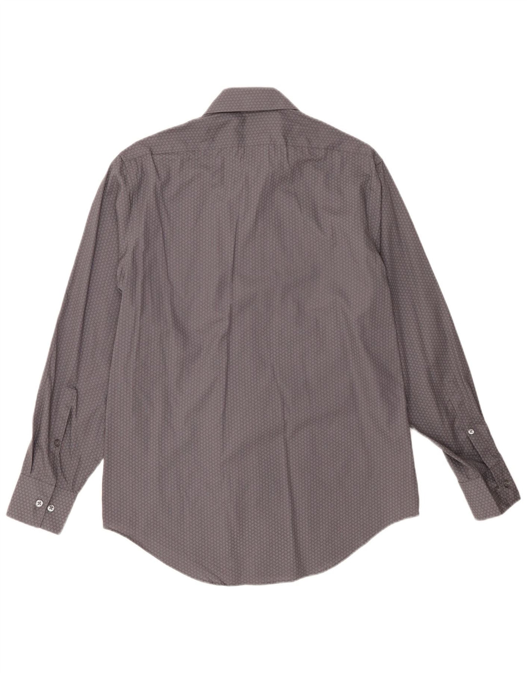 CALVIN KLEIN Mens Slim Fit Shirt Size 15 1/2 Medium Grey Geometric