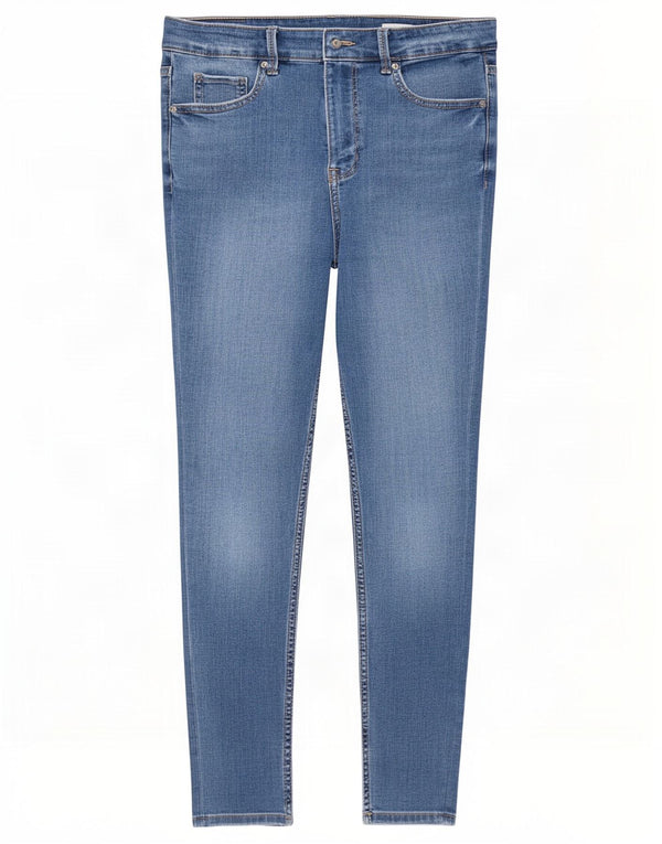 Marks & Spencer Womens The Ivy Crop Skinny Jeans UK 12 Medium W30 L25 Blue