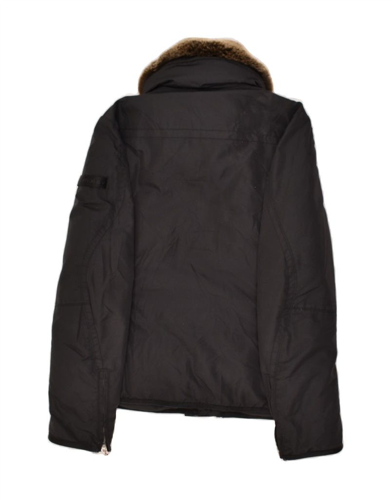 PEUTEREY Womens Padded Jacket IT 40 Small Black Polyamide Vintage PEUTEREY and Second-Hand PEUTEREY from Messina Hembry 