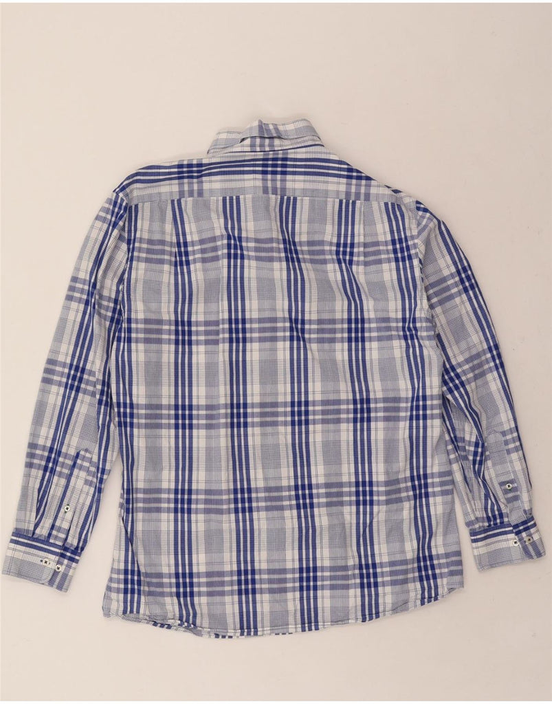 TOMMY HILFIGER Mens Slim Fit Shirt Size 16 1/2 Large Blue Check Cotton Vintage Tommy Hilfiger and Second-Hand Tommy Hilfiger from Messina Hembry 