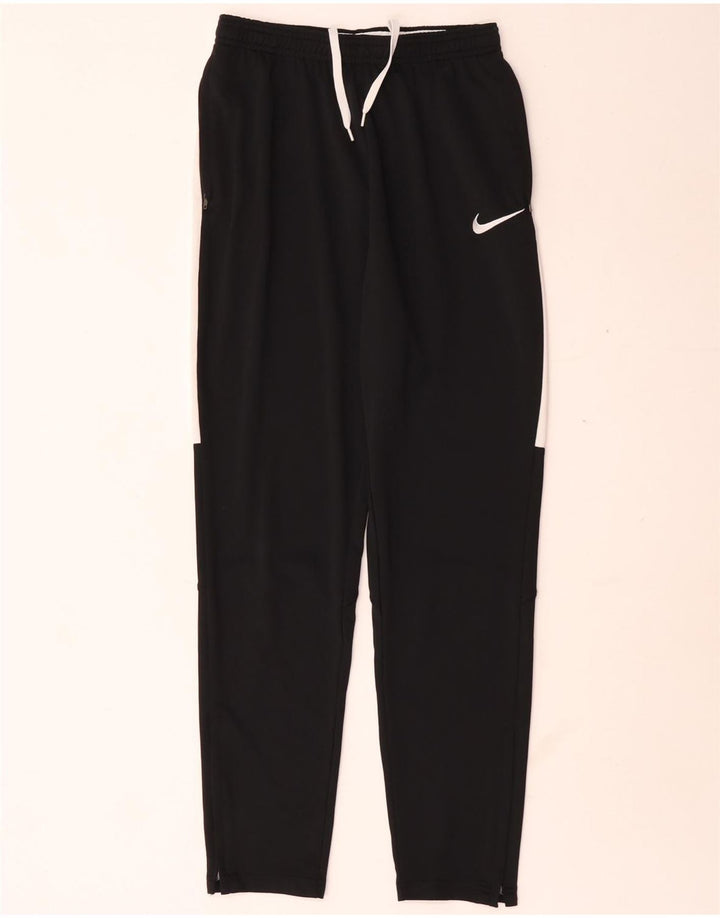 Nike Boys Tracksuit Trousers 13-14 Years XL Black Colourblock Polyester
