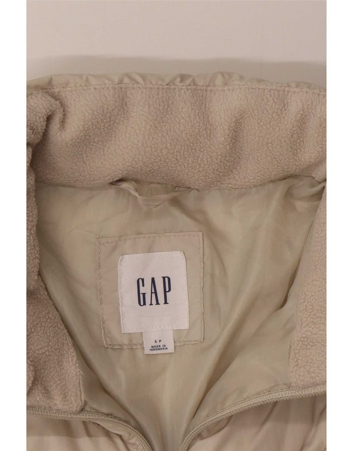 Gap Womens Padded Jacket UK 10 Small Beige Polyester