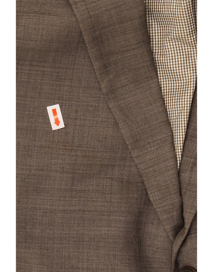 TOMMY HILFIGER Mens 2 Button Blazer Jacket UK 46 3XL Grey Wool