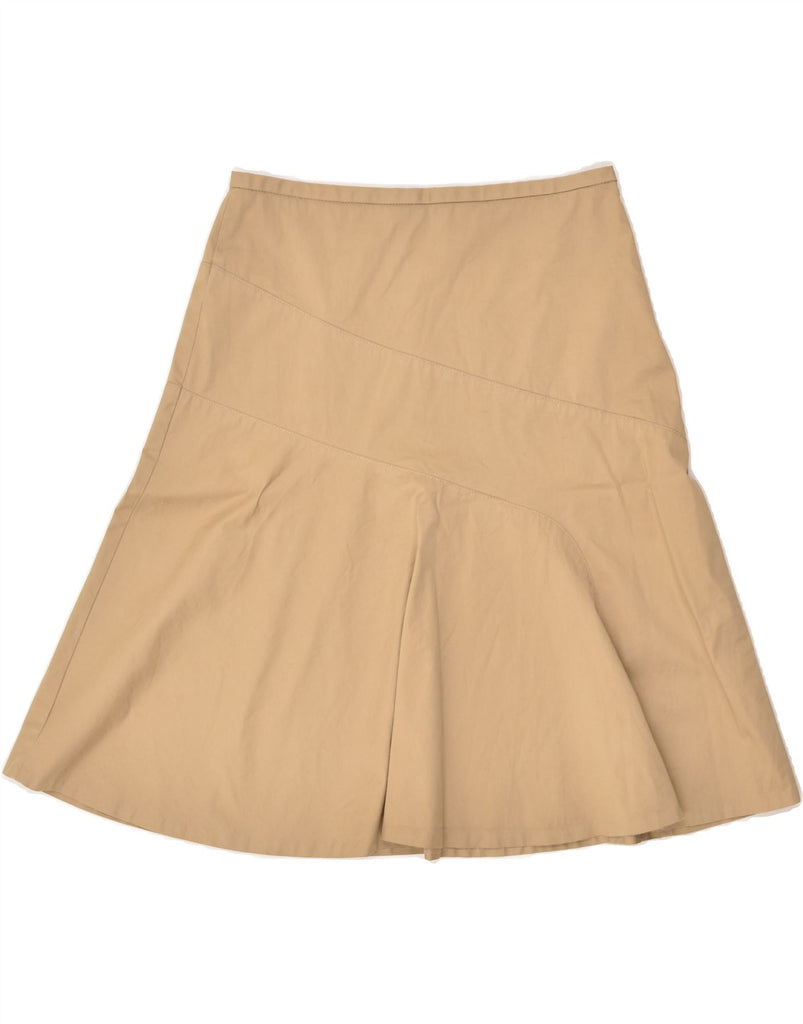 GAP Womens Stretch A-Line Skirt US 6 Medium W30 Beige Cotton | Vintage Gap | Thrift | Second-Hand Gap | Used Clothing | Messina Hembry 