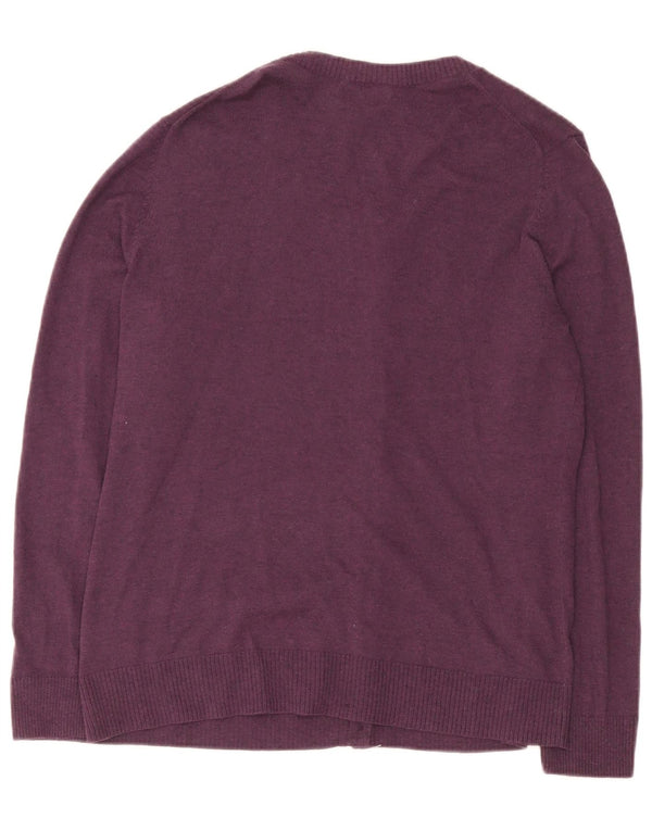 Gap Womens Cardigan Sweater UK 18 XL Purple Cotton