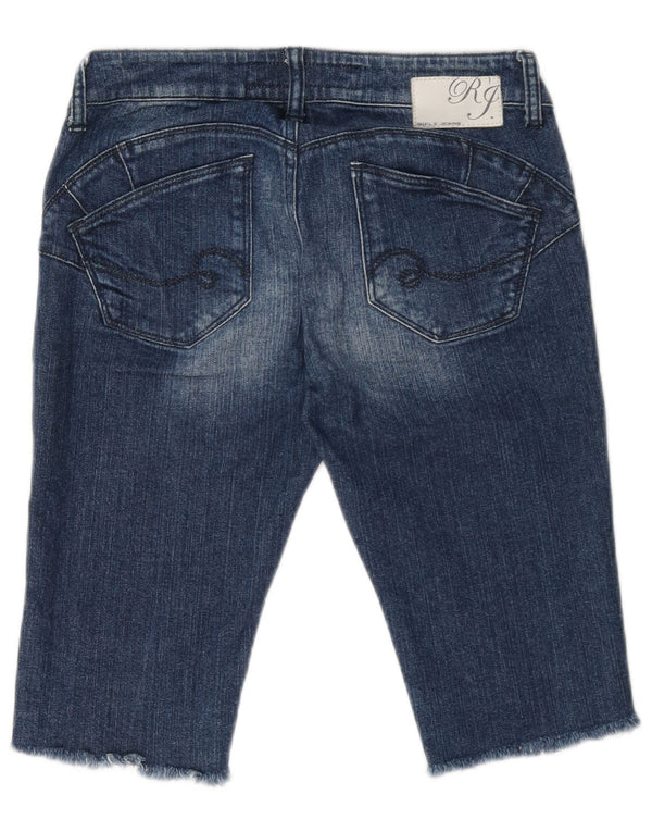 Rifle Mens Low Waist Denim Shorts IT 42 Medium W28 Blue Cotton