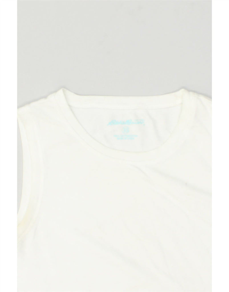 EDDIE BAUER Mens Vest Top XS White Cotton | Vintage Eddie Bauer | Thrift | Second-Hand Eddie Bauer | Used Clothing | Messina Hembry 