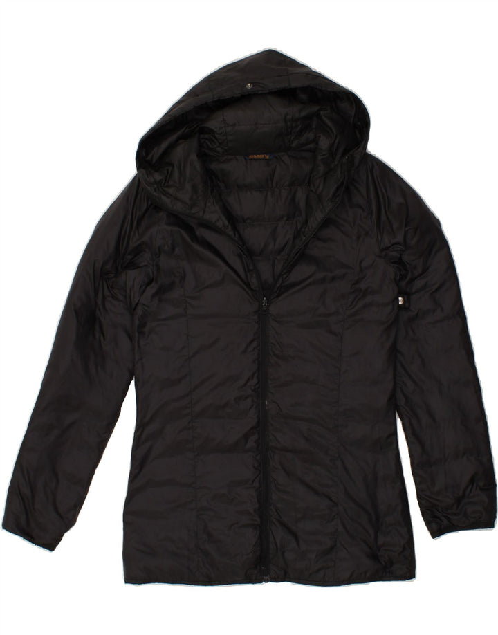 WOOLRICH Womens Hooded Reversible Padded Jacket UK 6 XS Black Nylon Vintage Woolrich and Second-Hand Woolrich from Messina Hembry 