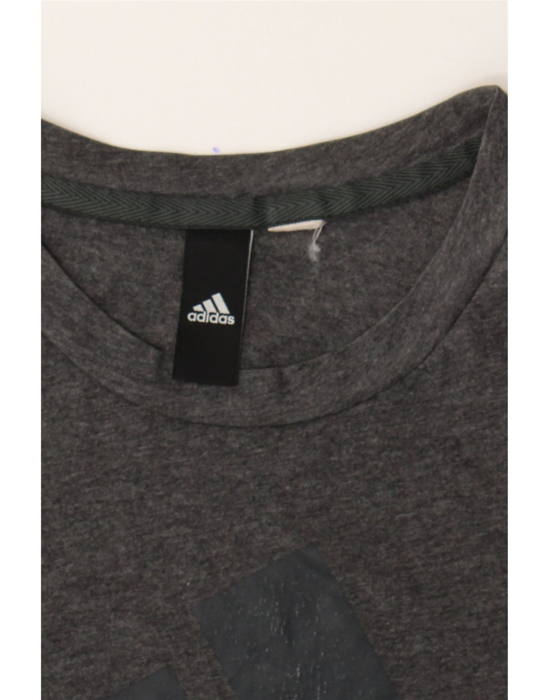 ADIDAS Womens Graphic T-Shirt Top UK 10 Small Grey Vintage Adidas and Second-Hand Adidas from Messina Hembry 