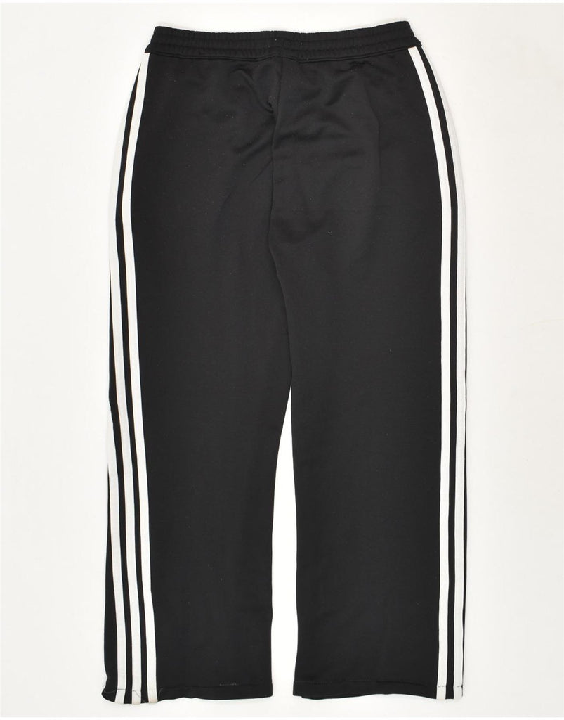 ADIDAS Womens Tracksuit Trousers UK 12 Medium Black Polyester | Vintage Adidas | Thrift | Second-Hand Adidas | Used Clothing | Messina Hembry 