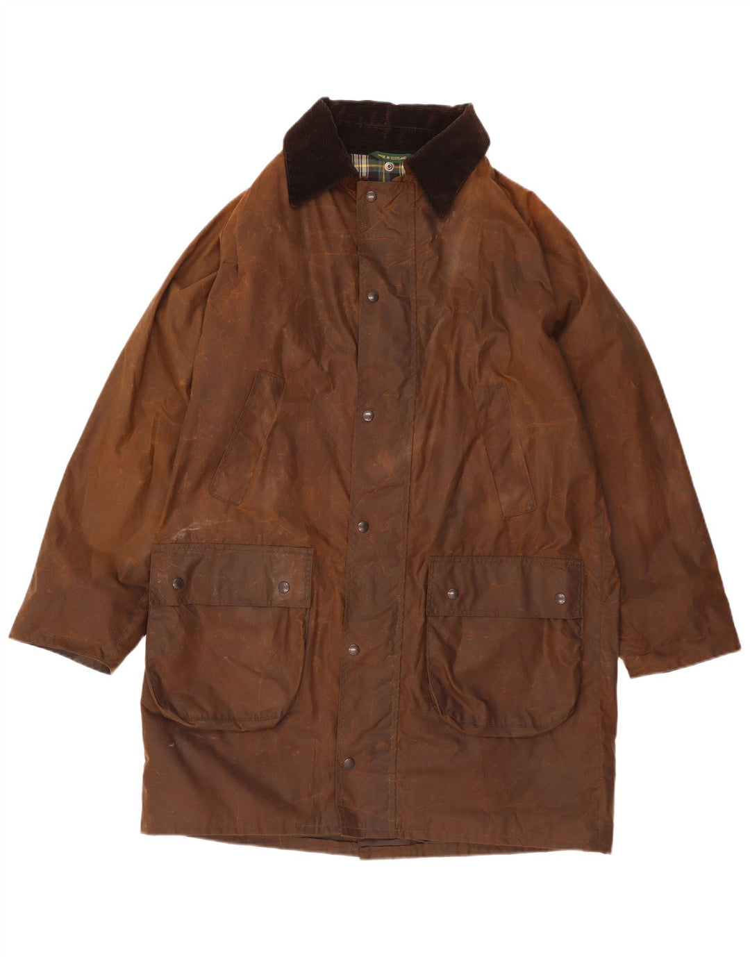 Caber Classics Mens Waxed Cotton Jacket UK 38 Medium Brown Cotton