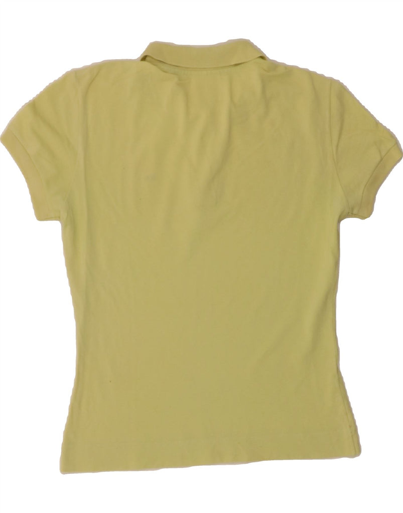 LACOSTE Womens Polo Shirt Size 42 Large Yellow Cotton Vintage Lacoste and Second-Hand Lacoste from Messina Hembry 