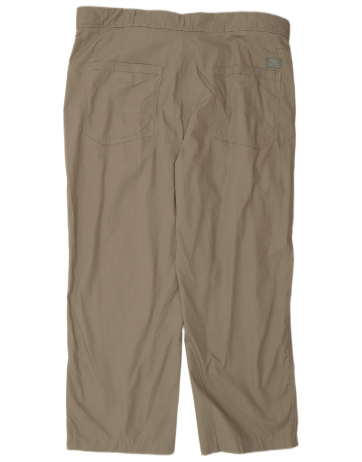 Chaps Mens Straight Chino Trousers W36 L32 Grey Cotton