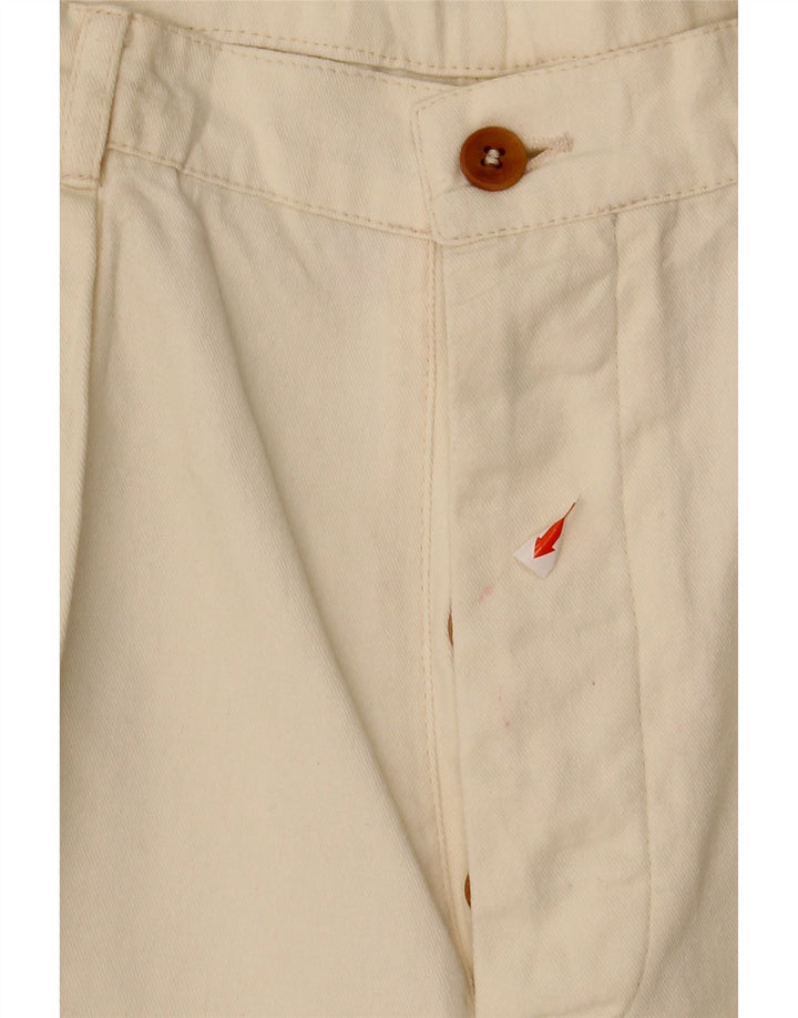 OUTRAGE Womens Pegged Chino Shorts UK 16 Large W28 Beige Vintage Outrage and Second-Hand Outrage from Messina Hembry 