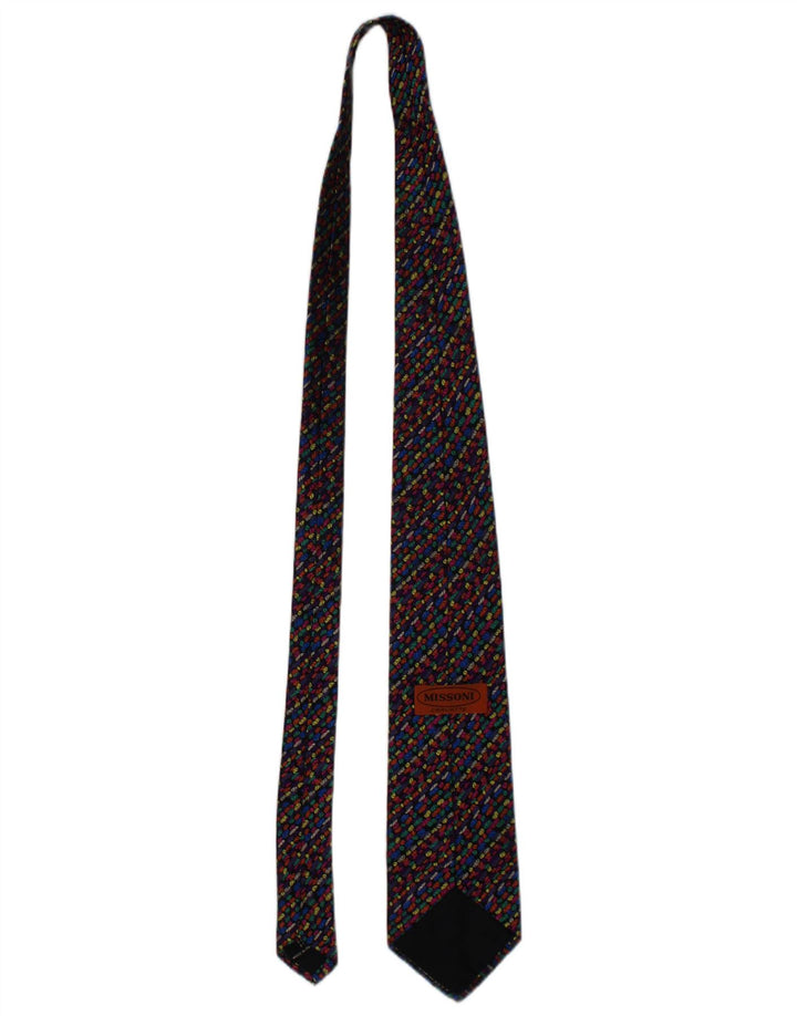 Missoni Mens Cravatte Tie One Size L55 Multicoloured Geometric Designer