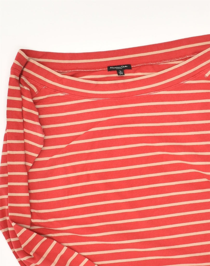 MASSIMO DUTTI Girls Top Long Sleeve 13-14 Years Large Red Striped Cotton | Vintage Massimo Dutti | Thrift | Second-Hand Massimo Dutti | Used Clothing | Messina Hembry 