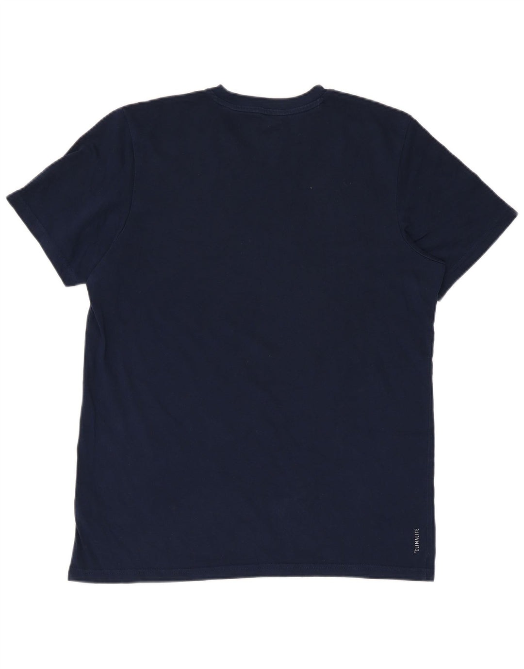 Adidas Mens T-Shirt Top Medium Navy Blue Cotton