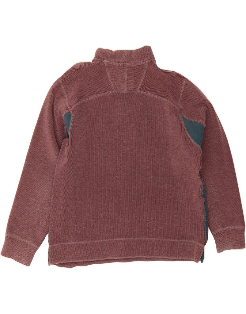 FAT FACE Mens Zip Neck Sweatshirt Jumper Large Red Cotton Vintage Fat Face and Second-Hand Fat Face from Messina Hembry 