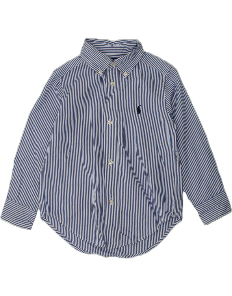 RALPH LAUREN Boys Shirt 2-3 Years Blue Striped Cotton | Vintage Ralph Lauren | Thrift | Second-Hand Ralph Lauren | Used Clothing | Messina Hembry 