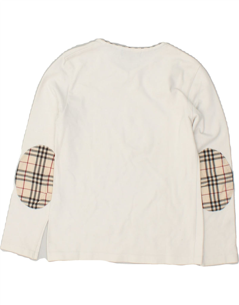 BURBERRY Girls Top Long Sleeve 7-8 Years White | Vintage Burberry | Thrift | Second-Hand Burberry | Used Clothing | Messina Hembry 