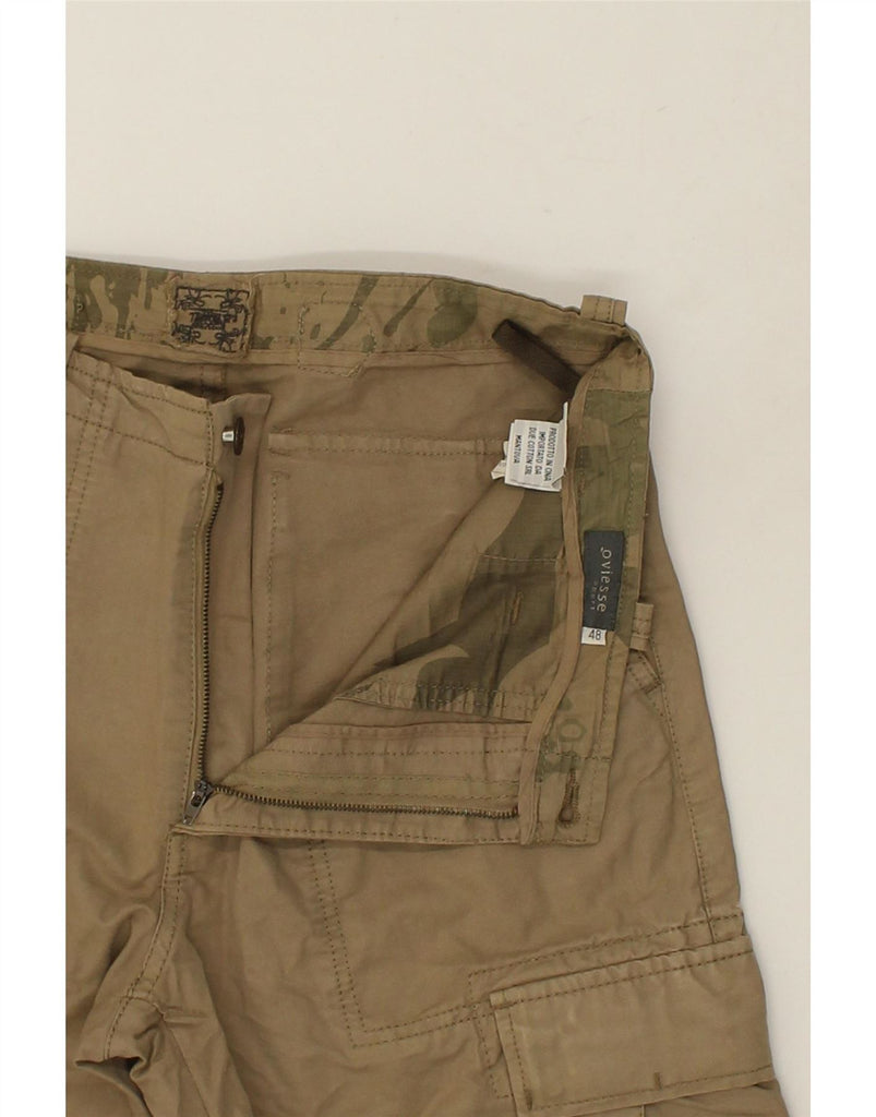 OVIESSE Mens Straight Cargo Trousers IT 48 Medium W32 L33  Khaki Cotton Vintage Oviesse and Second-Hand Oviesse from Messina Hembry 