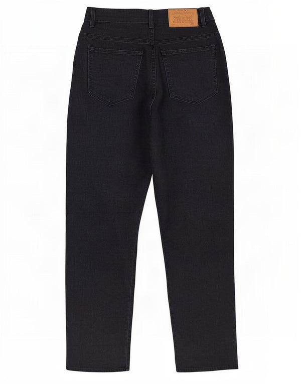 Calvin Klein Womens High Waist Tapered Jeans US 12 Large W28 L29 Black