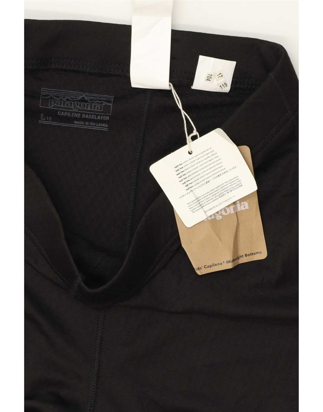 Patagonia Womens Leggings US 12 Large Black Polyester