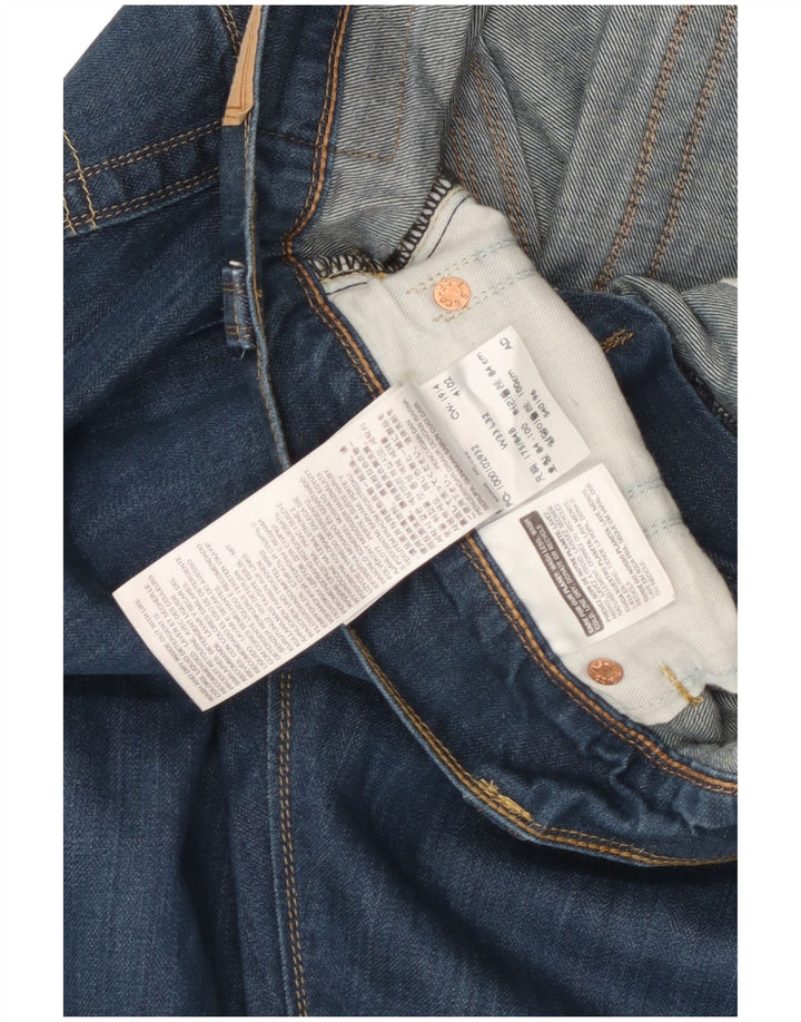 Levi's Mens Straight Jeans W33 L28 Blue Cotton