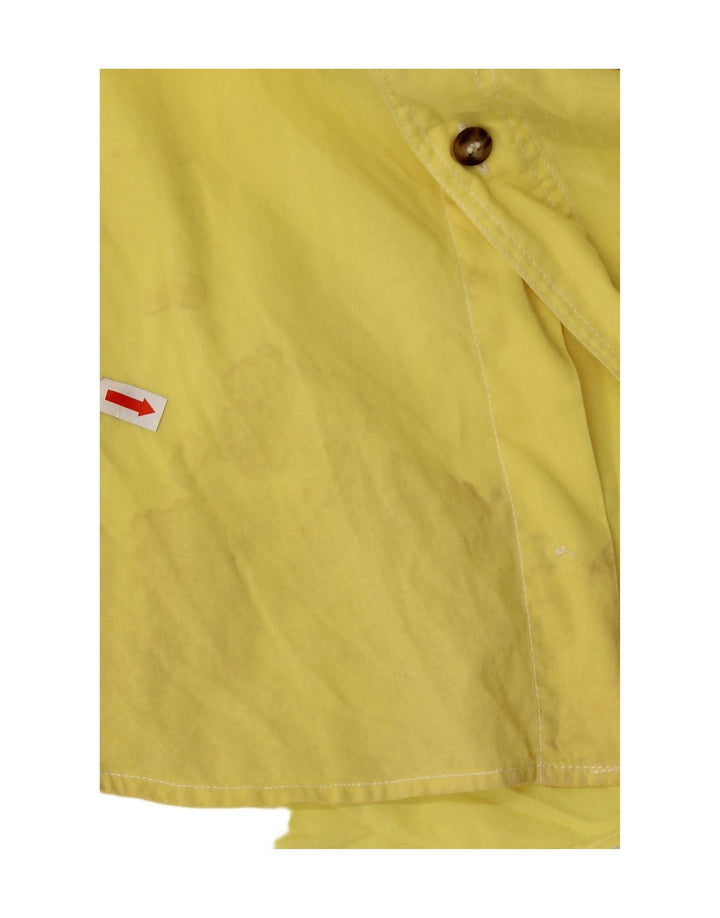 LEVI'S Mens Shirt Large Yellow Cotton