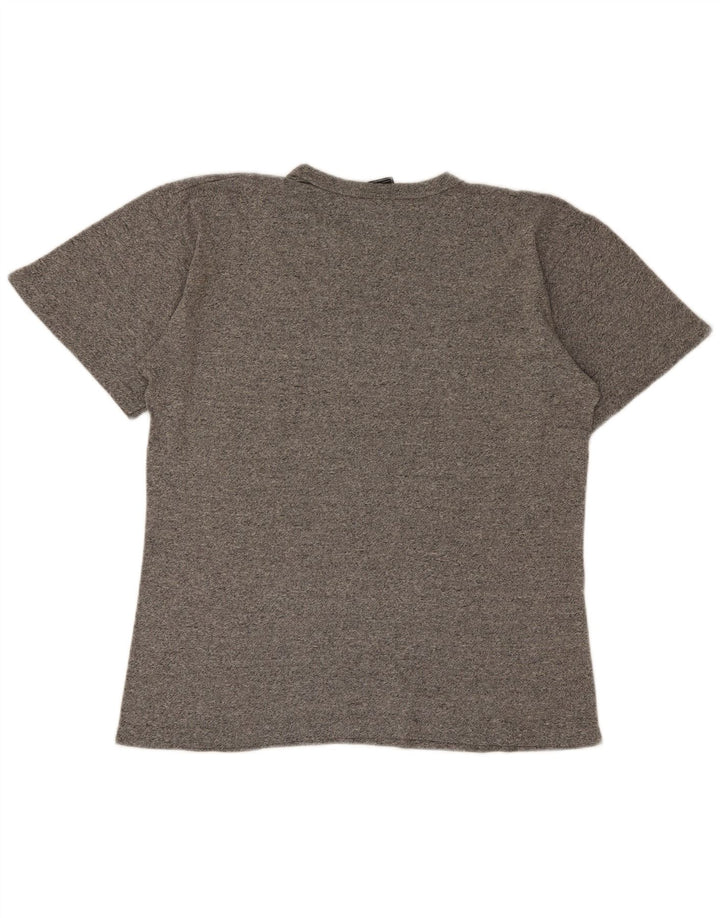Champion Mens Graphic T-Shirt Top Large Grey Flecked