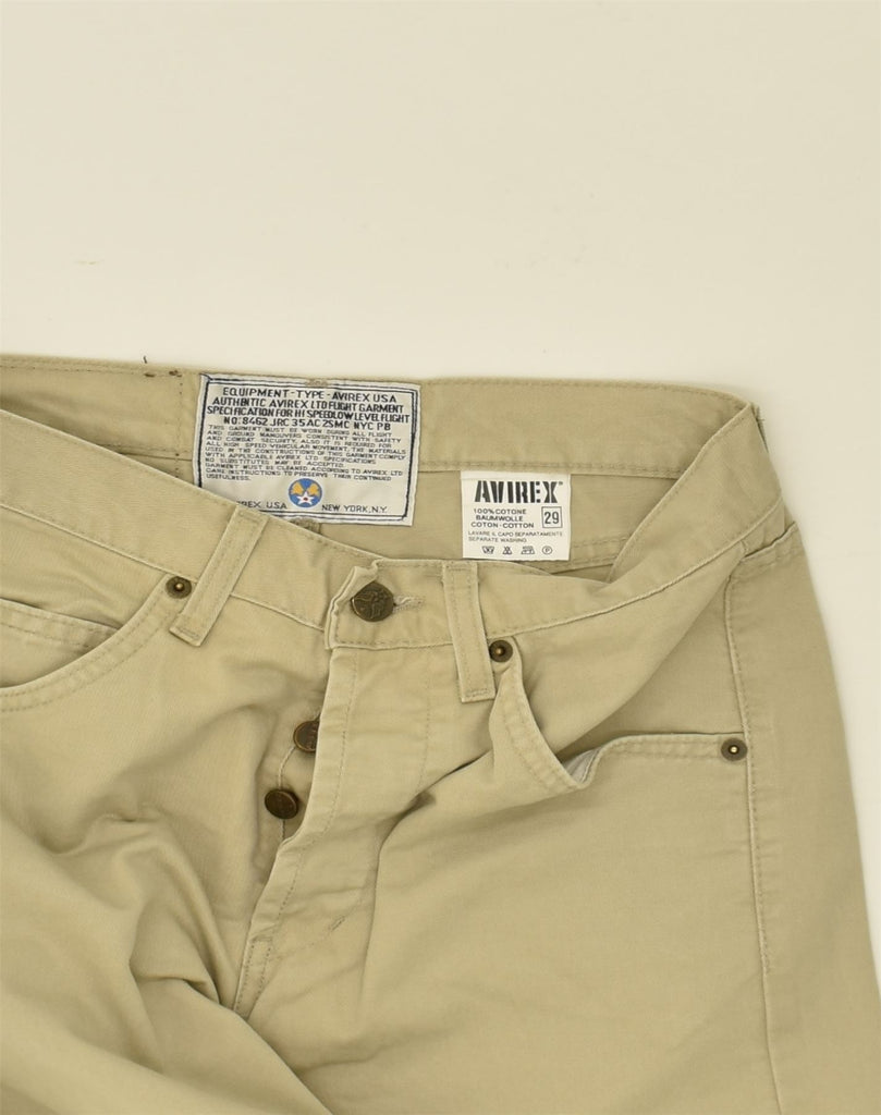 AVIREX Mens Straight Jeans W29 L27  Beige Cotton | Vintage Avirex | Thrift | Second-Hand Avirex | Used Clothing | Messina Hembry 