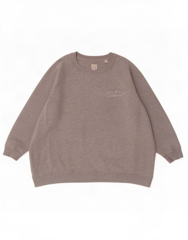 Jack Wills Womens Sweatshirt Jumper UK 10 Small Grey Cotton