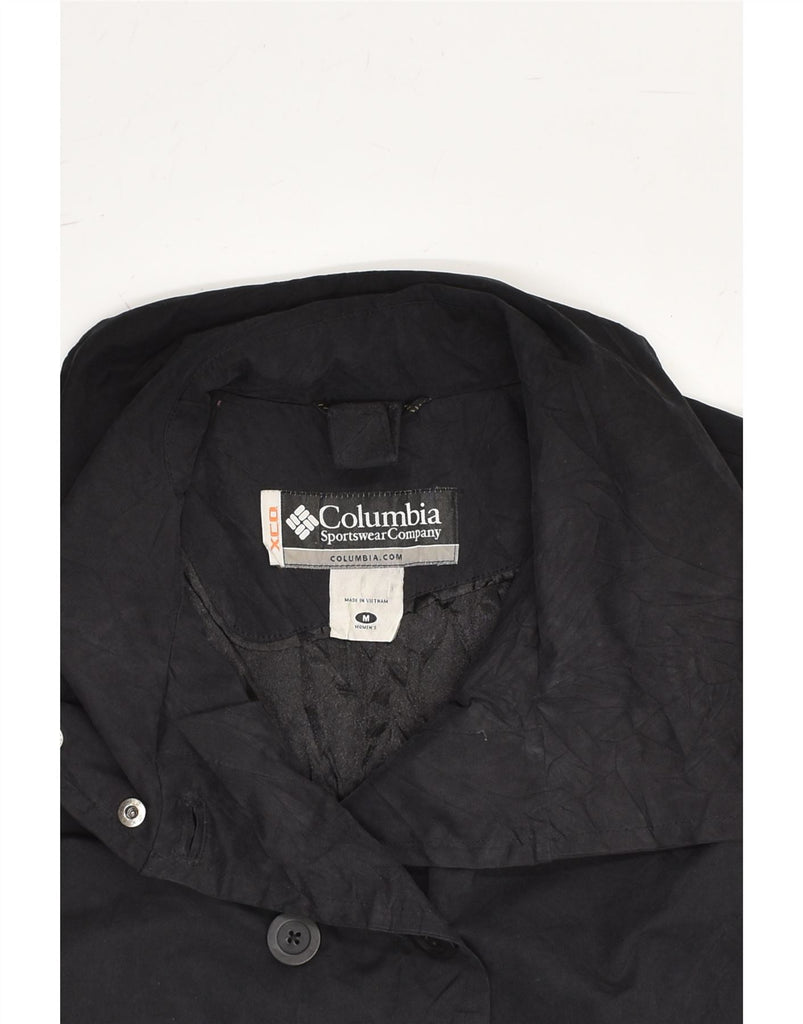 COLUMBIA Womens Pea Coat UK 12 Medium Black Polyester | Vintage Columbia | Thrift | Second-Hand Columbia | Used Clothing | Messina Hembry 