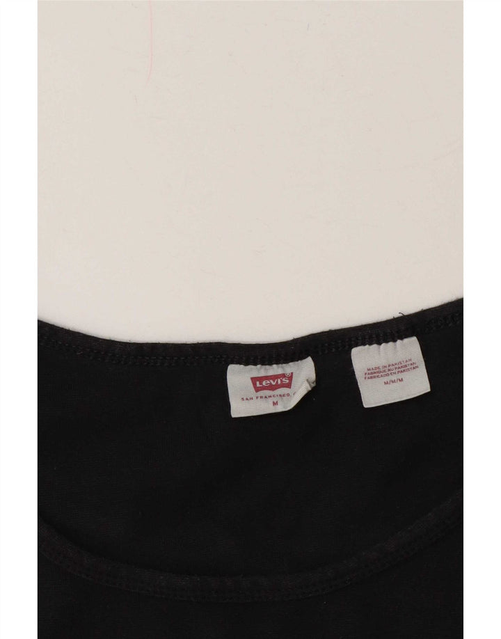 Levi's Womens T-Shirt Top UK 14 Medium Black