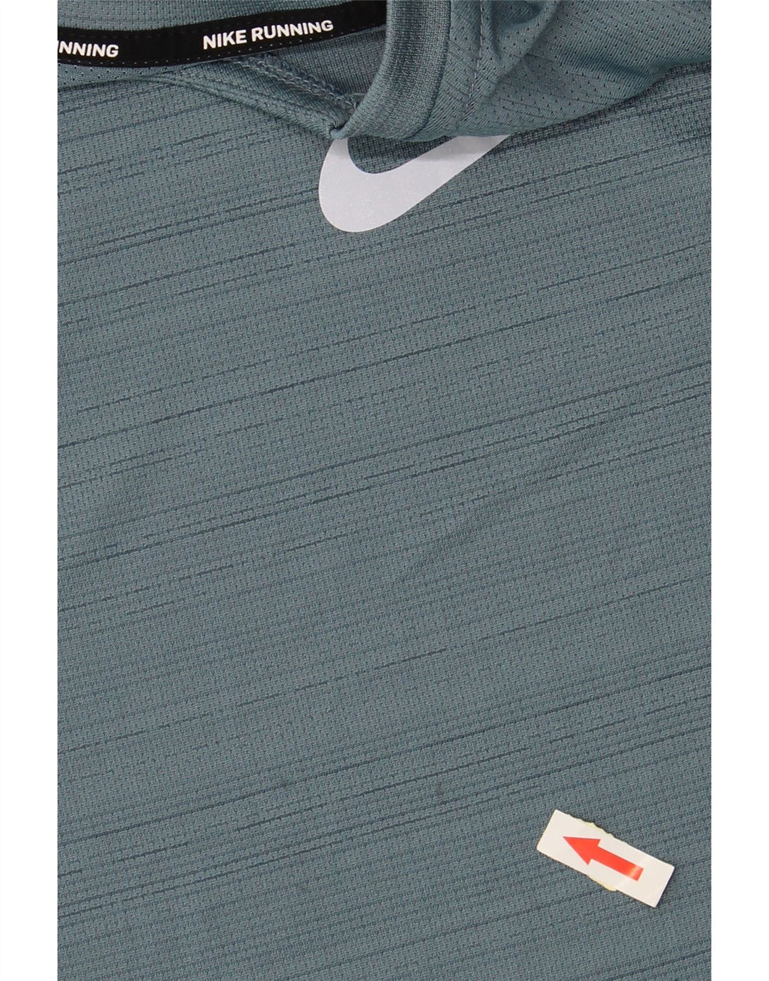 NIKE Mens Dri Fit Top Long Sleeve Medium Blue Pinstripe Polyester