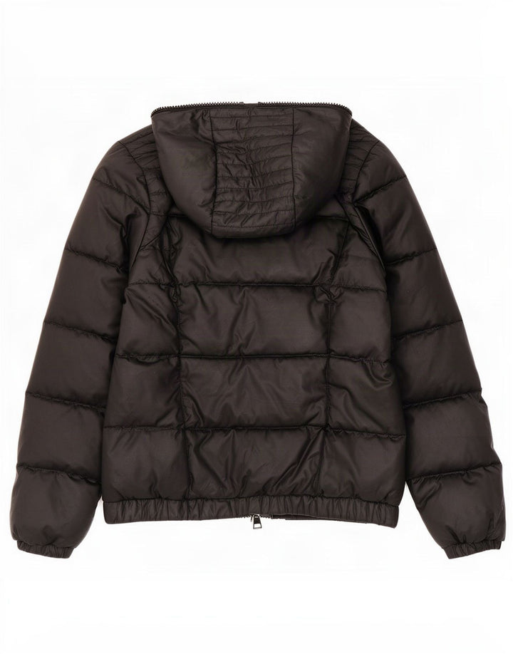 Adidas Womens Hooded Padded Jacket UK 12/14 Medium Black Polyester