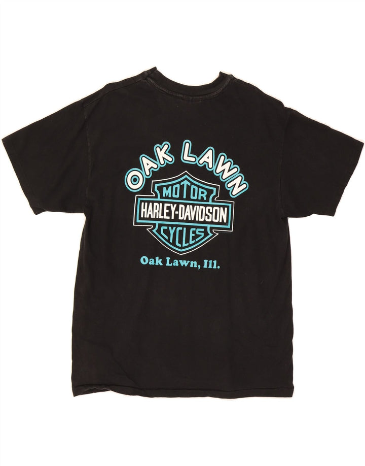 HARLEY DAVIDSON Mens Graphic T-Shirt Top Large Black Cotton Motorcycle Vintage Harley Davidson and Second-Hand Harley Davidson from Messina Hembry 