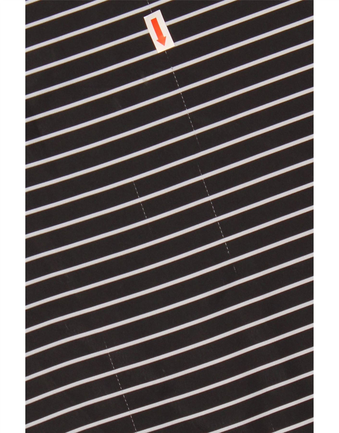 ADIDAS Womens Crop Oversized T-Shirt Top UK 8 Small Black Pinstripe