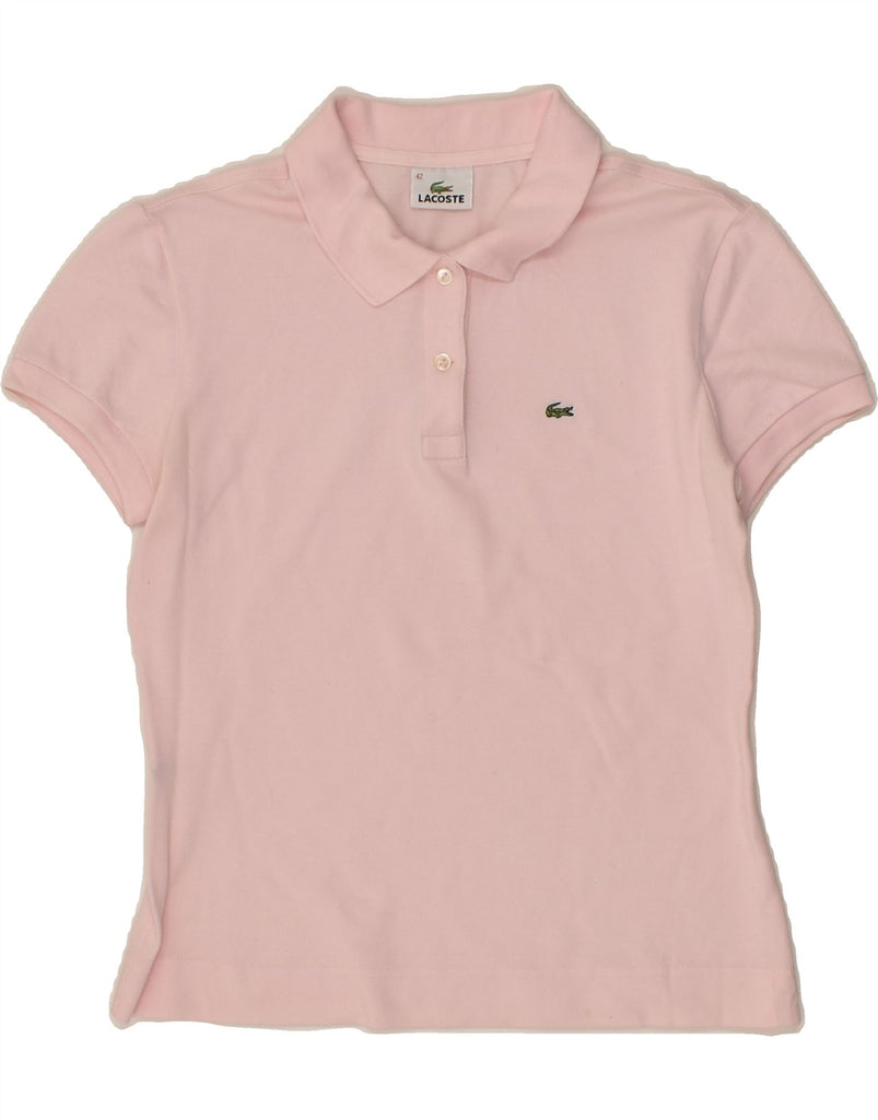LACOSTE Womens Polo Shirt Size 42 Large Pink Cotton | Vintage Lacoste | Thrift | Second-Hand Lacoste | Used Clothing | Messina Hembry 