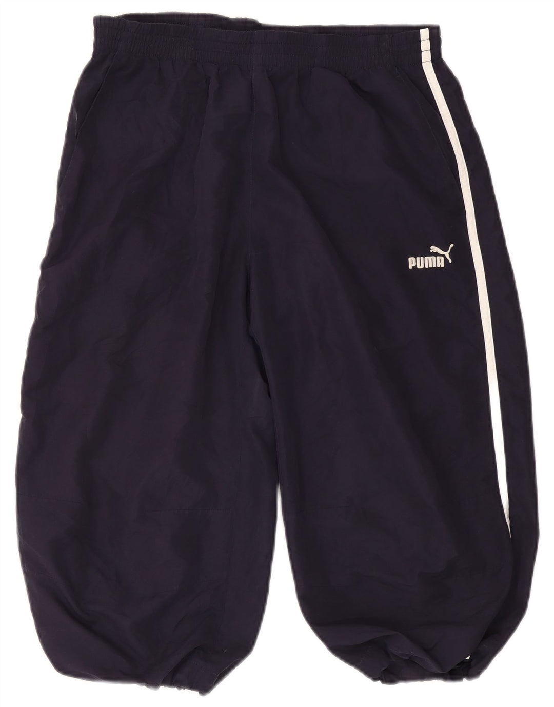 Puma Mens Bermuda Sport Shorts Large  Navy Blue Cotton